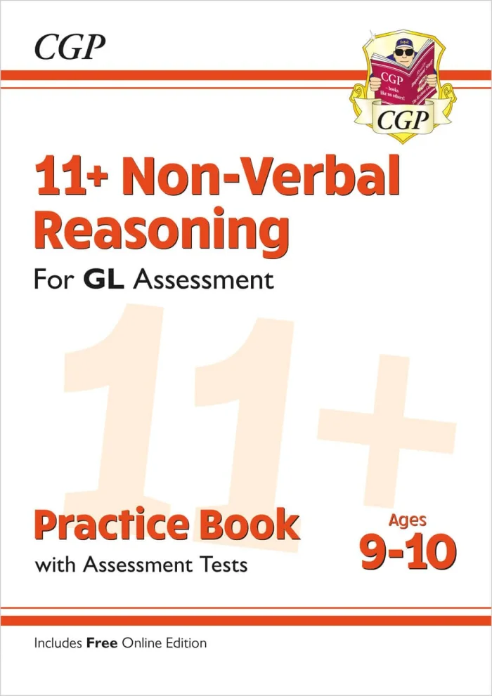 11+ GL Non-Verbal Reasoning Practice Book & Assessment Tests - Ages 9-10, pracovný zošit v angličtine
