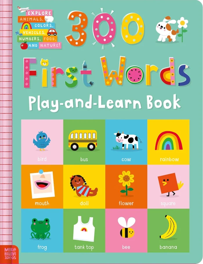 300 First Words Sound Book, anglická kniha - zvukové leporelo