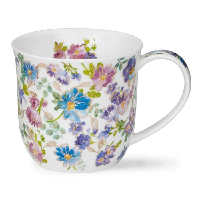 Belles Fleurs Blue, porcelánový hrnček