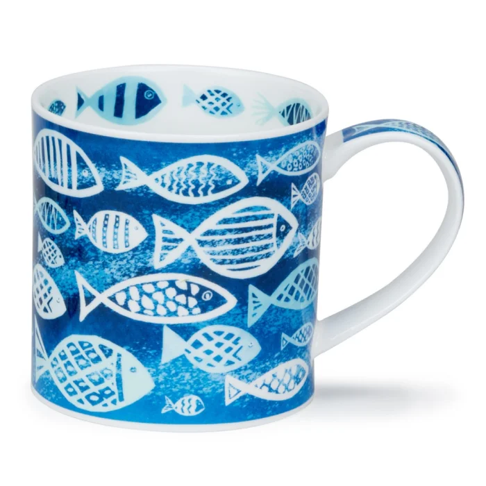 Blue Shoal Blue, porcelánový hrnček