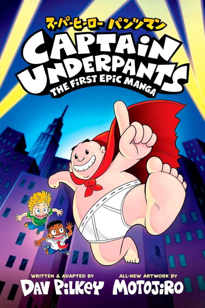 Captain Underpants: The First Epic Manga, anglická kniha - komiks