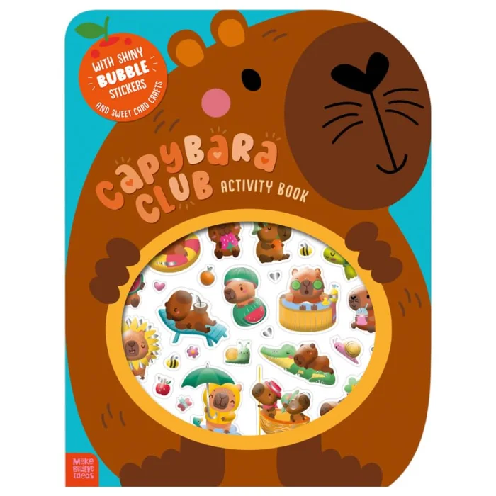 Capybara Club Activity Book, zošit s úlohami a nálepkami