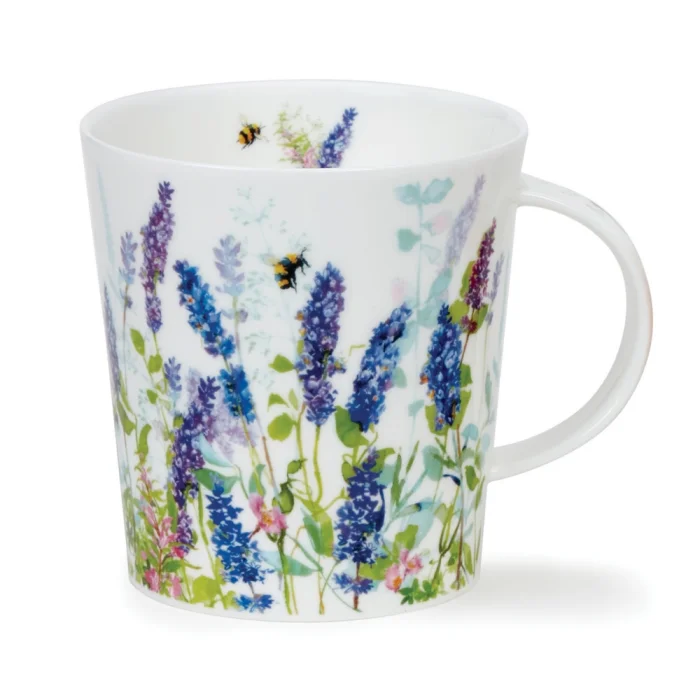 Floral Haze Blue, porcelánový hrnček