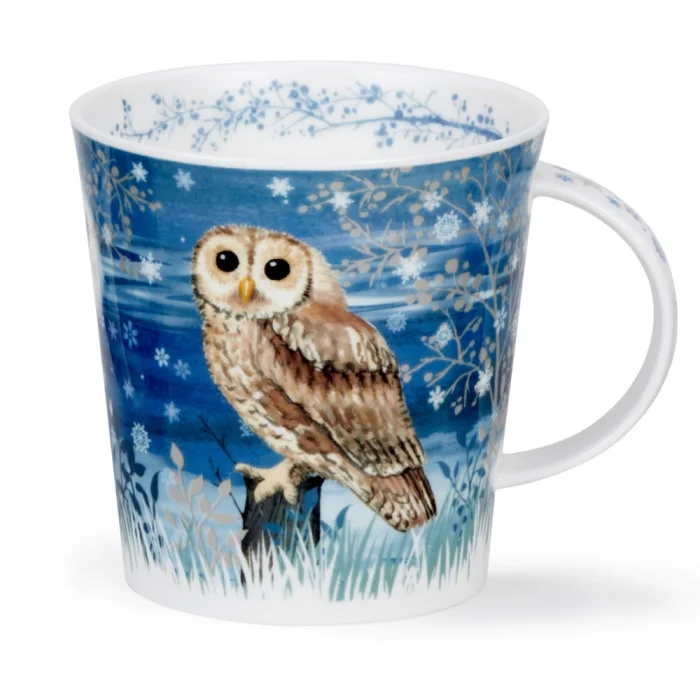 Full Moon Tawny Owl, porcelánový hrnček