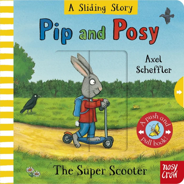 The Super Scooter (A Sliding Story), anglická kniha - leporelo