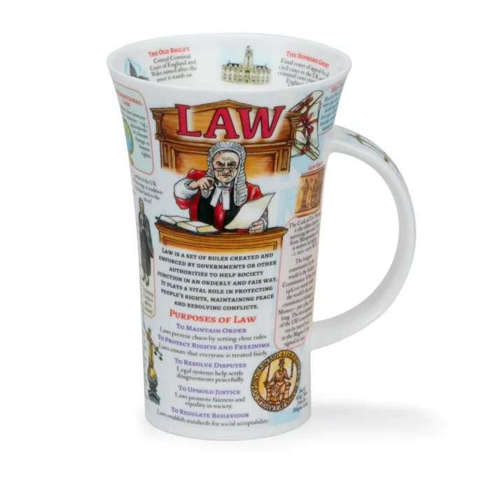 Law, porcelánový hrnček