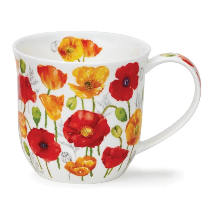 Meadow Poppies Yellow, porcelánový hrnček
