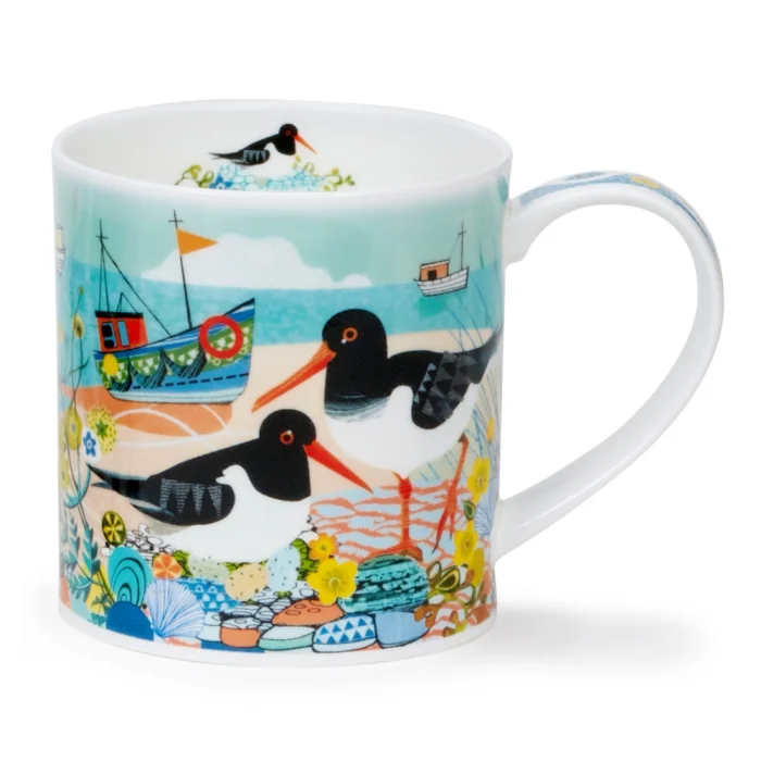 Shore Birds Oyster Catcher, porcelánový hrnček