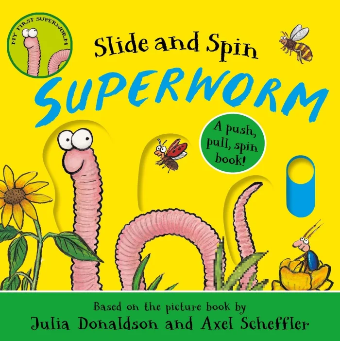 Superworm (Slide and Spin), anglická kniha - leporelo