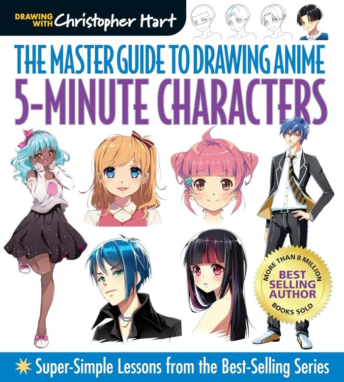 The Master Guide to Drawing Anime: 5-Minute Characters, pracovný zošit