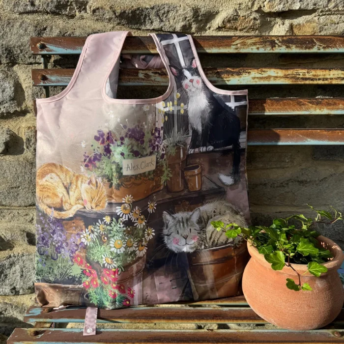 Cats and Pots, skladacia nákupná taška