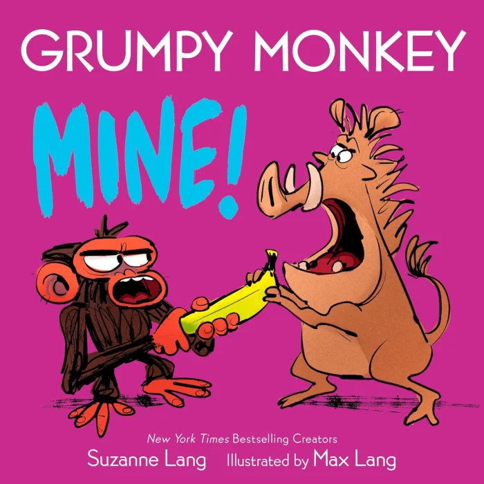 Grumpy Monkey Mine!, anglická kniha - leporelo