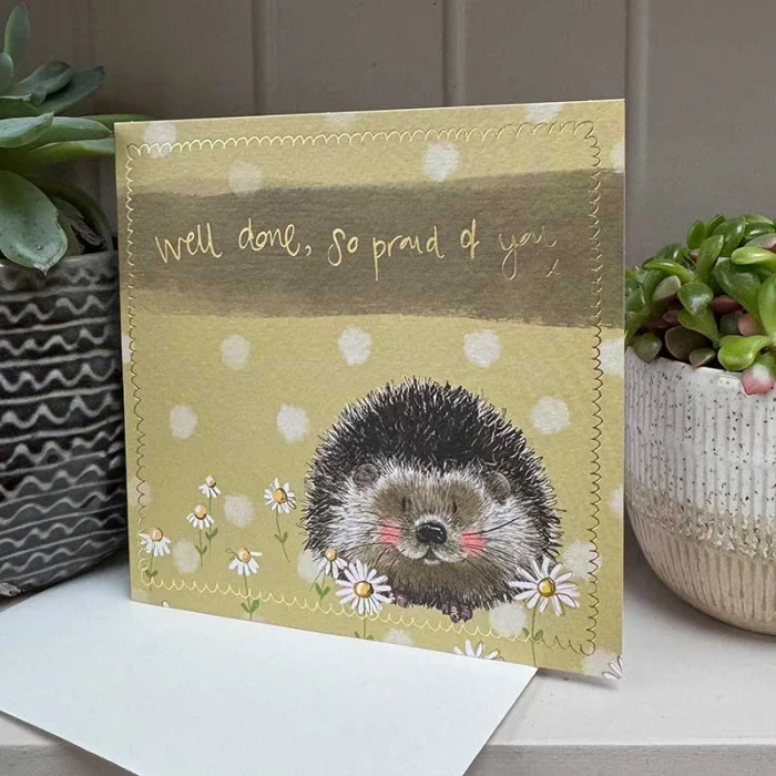 Happy Hedgehog Card (LS229), malé prianie