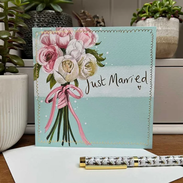 Just Married Card (S605), prianie