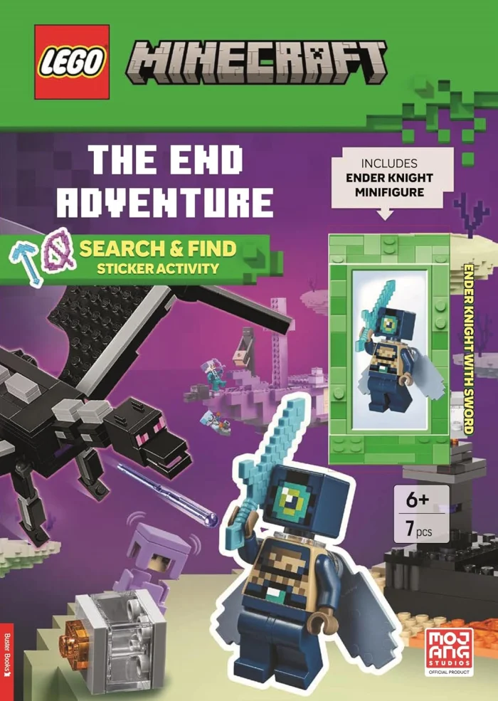 LEGO® Minecraft™: The End Adventure (with Ender Knight minifigure and sword), zošit s úlohami a Lego panáčikom