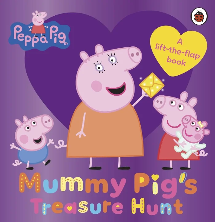 Mummy Pig's Treasure Hunt (A lift-and-find book), anglická kniha - leporelo