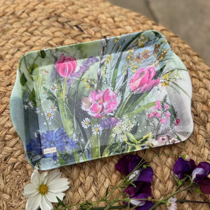 Spring Flowers Small Melamine Tray (STY40), malá tácka