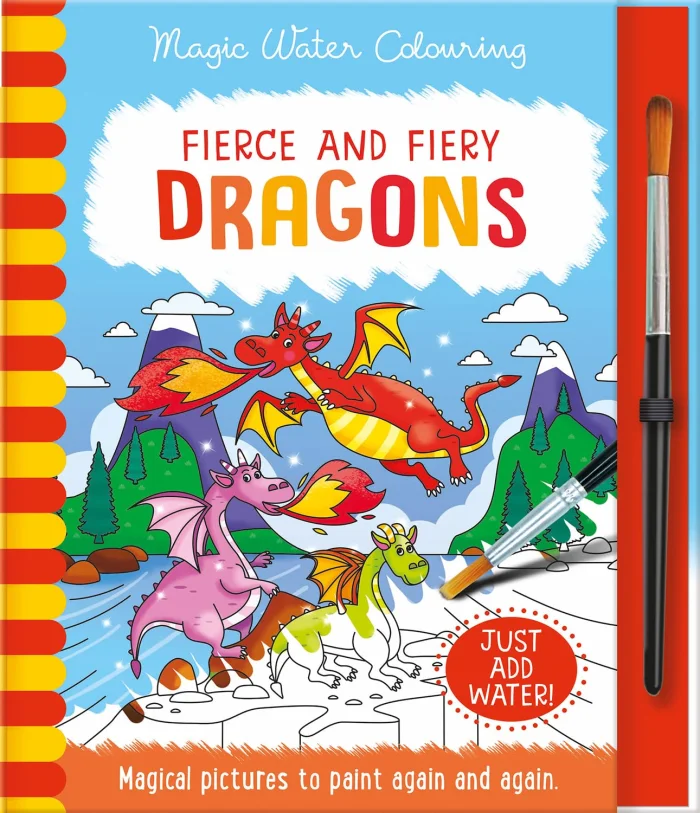 Fierce and Fiery - Dragons, omaľovánka