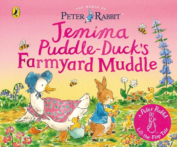 Jemima Puddle-Duck’s Farmyard Muddle, anglická kniha - leporelo