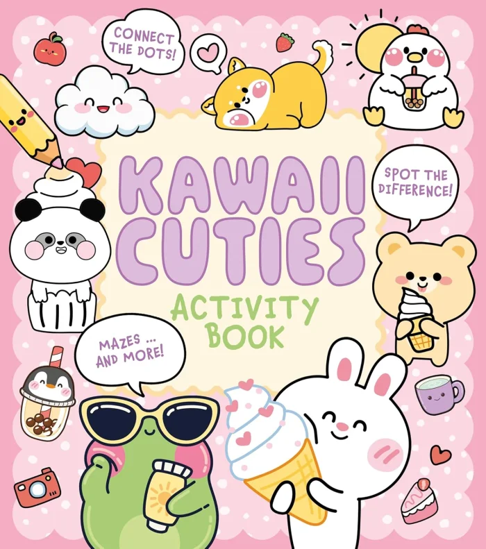 Kawaii Cuties Activity Book, anglická kniha - zošit s úlohami