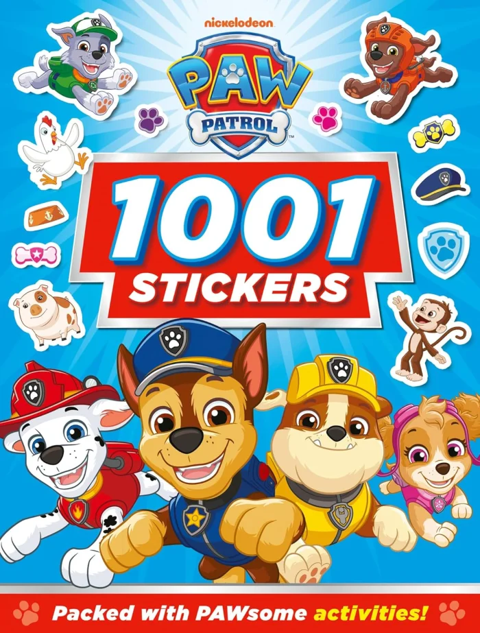 PAW Patrol 1001 Stickers, nálepkový zošit s aktivitami