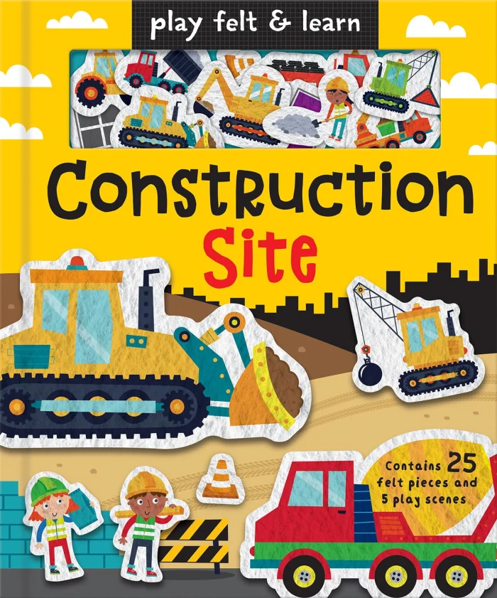 Play Felt Construction Site, anglická kniha - leporelo