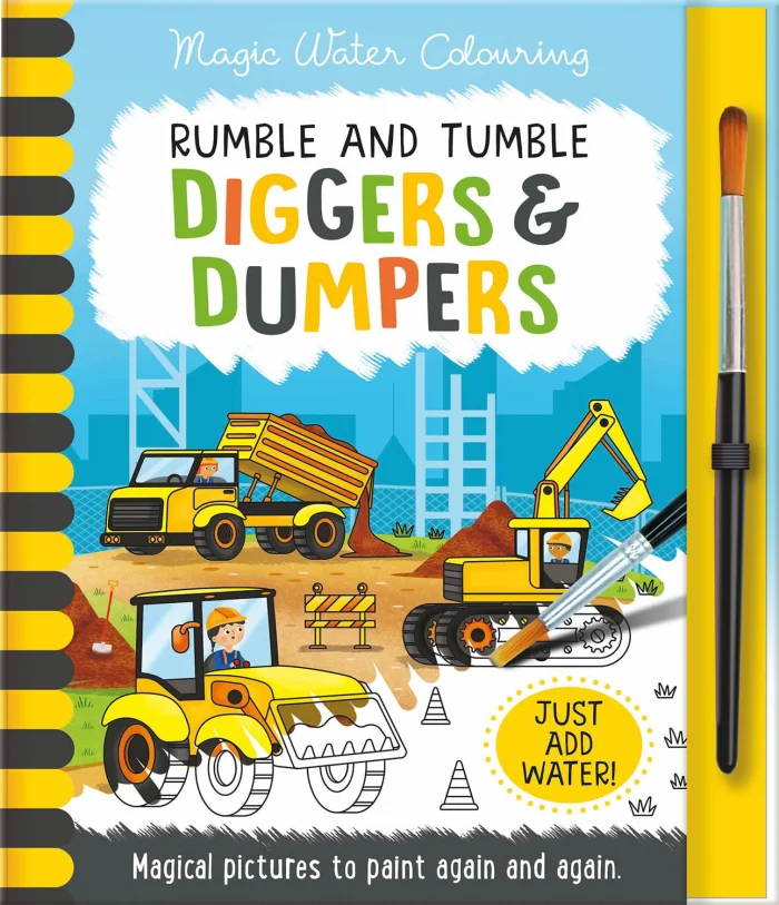 Rumble and Tumble - Diggers & Dumpers, omaľovánka