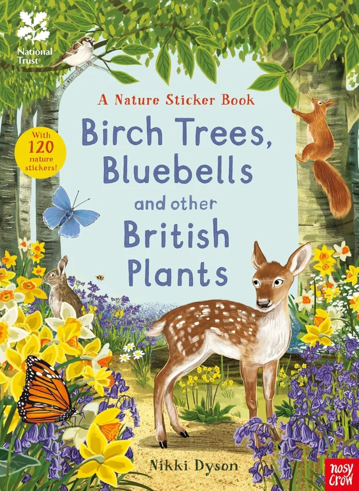 Birch Trees, Bluebells and Other British Plants, nálepkový zošit