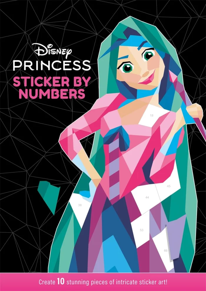 Disney Princess: Sticker By Numbers, nálepkový zošit