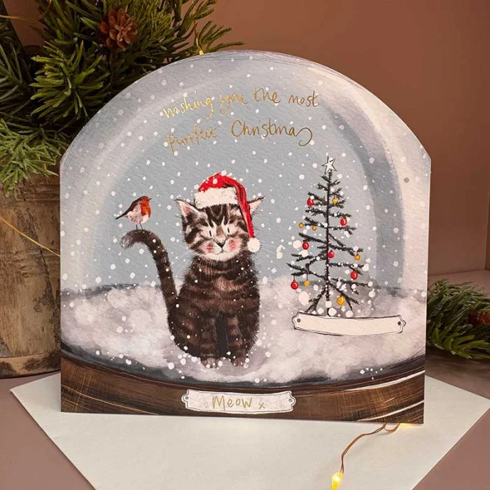 Perrfect Christmas Snow Globe Card (XG10), prianie