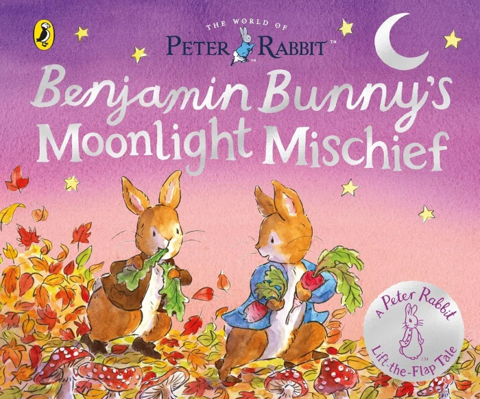 Benjamin Bunny’s Moonlight Mischief (Lift-the-Flap Tales), anglická kniha - leporelo