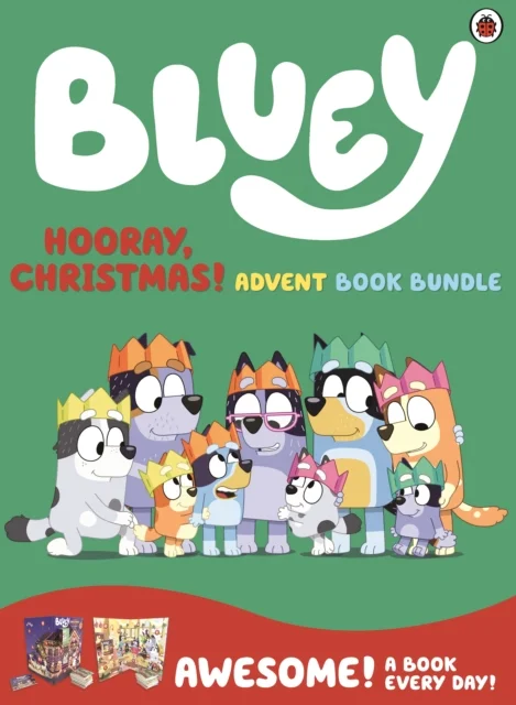 Bluey: Hooray, Christmas! Advent Book Bundle, adventný kalendár