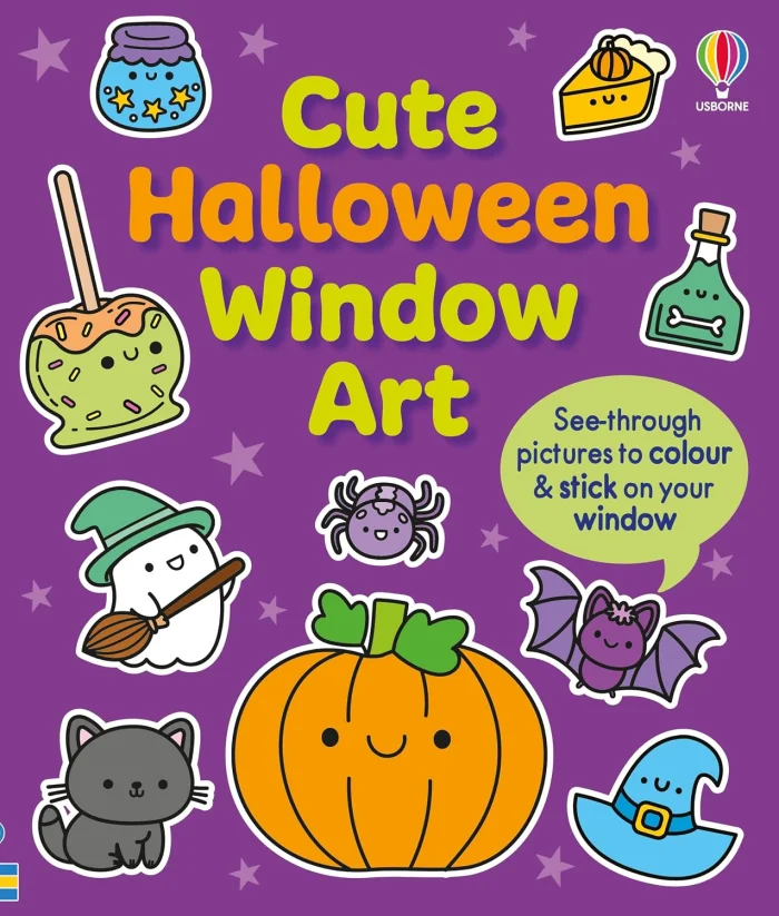 Cute Halloween Window Art, anglická kniha