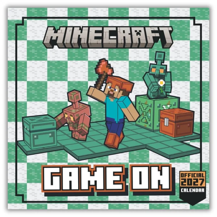 Minecraft 2027 Mini Calendar, anglický kalendár