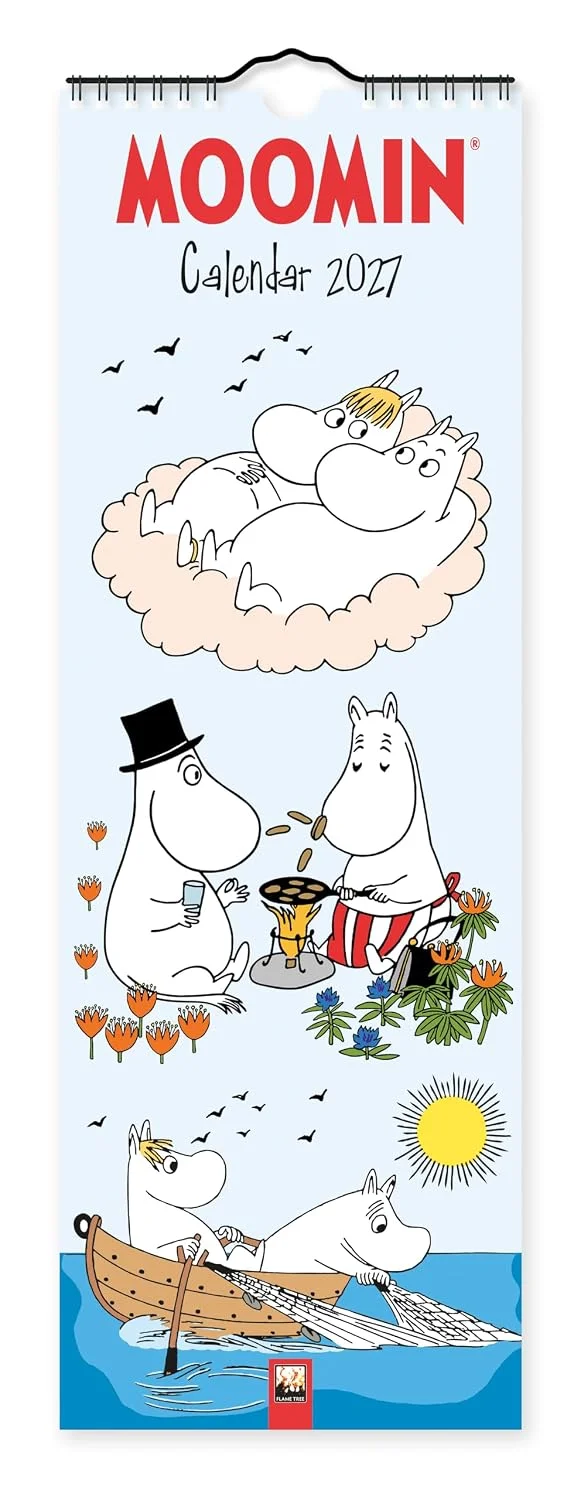 Moomin Slim Calendar 2027, anglický kalendár